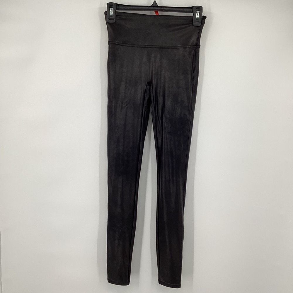 Ladies Spanx Faux‎ Leather Leggings Black small